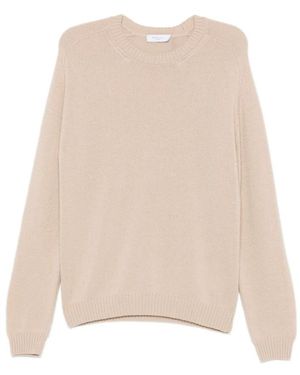 Boglioli Rundhals-Pullover - Natur