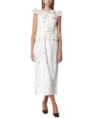 Alessandra Rich Midi Dresses - Blanc
