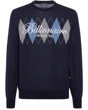 Billionaire Truien & Vesten ,Blauw ,Round-Neck Truien