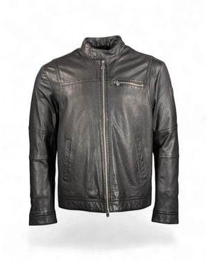 Peuterey Leather Jackets - Grey