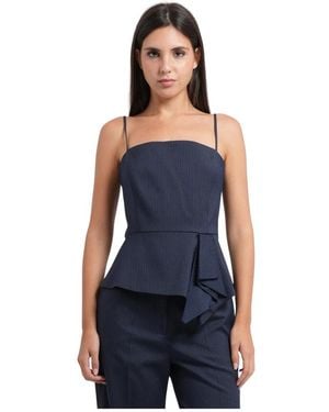 HUGO Tops ,Blauw ,Sleeveless Tops