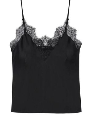 Anine Bing Tops ,Zwart ,Rayon Mael Camisole