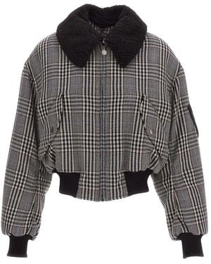 Stella McCartney Gepolsterte Bomberjacke - Grau