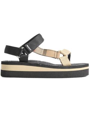 Barbour Schoenen ,Veelkleurig ,Polyester Mila Platform Sandaal - Meerkleurig