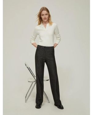 Pennyblack Straight Trousers - Negro