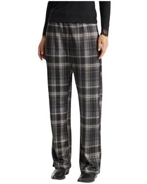 iN FRONT Straight Trousers - Negro