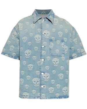 McQueen Short Sleeve Shirts - Azul