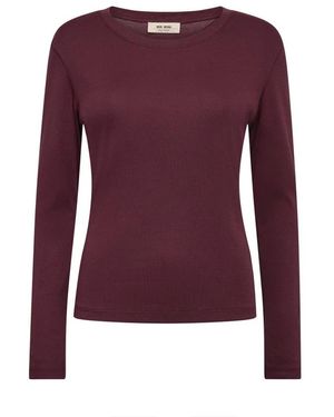 Mos Mosh Round-Neck Knitwear - Violet