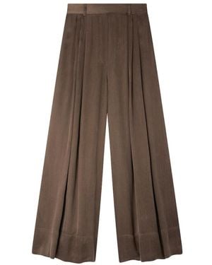 Mes Demoiselles Wide Trousers - Marrón