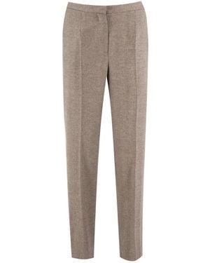 Kiton Straight Trousers - Grey