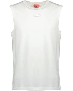 DIESEL Tops ,Wit ,Katoen T-Bisco-Iod Tank Top