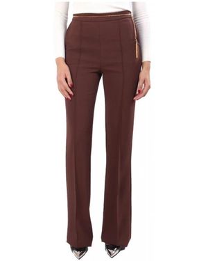 Elisabetta Franchi Wide Trousers - Red