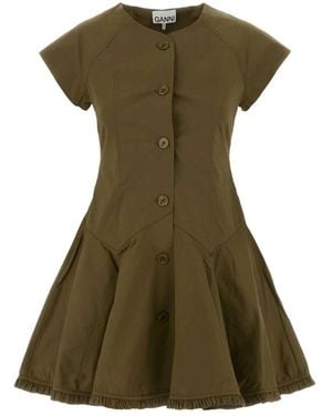 Ganni Short Dresses - Verde