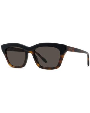 Loewe Accessoires ,Bruin ,Slim Lw 40177I Zonnebril - Zwart