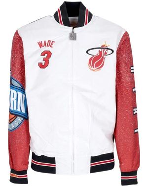 Mitchell & Ness Nba Burst Bomberjacke Dwyane Wade - Rot