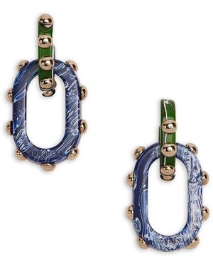 La DoubleJ Earrings - Blauw