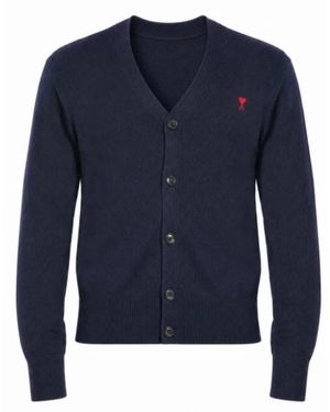 Ami Paris De Coeur Cardigan - Blauw