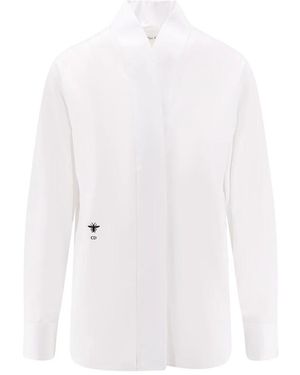 Dior Katoenen Overhemd Met Borduursel - Wit
