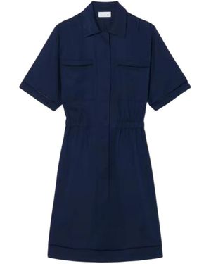 Lacoste Midi Jurken - Blauw