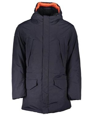 Napapijri Blaue Parka Jacke Mit Kapuze