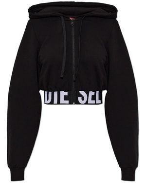 DIESEL Hoodies & Sweatvesten ,Zwart ,Katoen Nika-D-Pop Sweatshirt