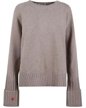 Tory Burch Round-Neck Knitwear - Bruin