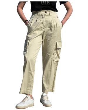 Aeronautica Militare Straight Trousers - Natural