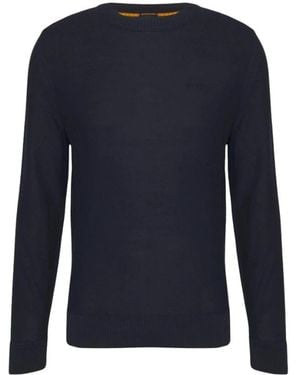 BOSS Round-Neck Knitwear - Azul
