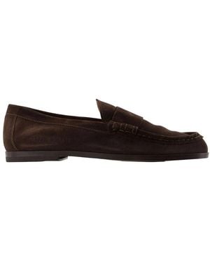 Common Projects Weicher Wildleder Penny Loafer - Schwarz