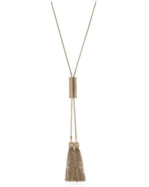 Balmain Lange Halskette Aus Messing Mit Quasten - Mettallic