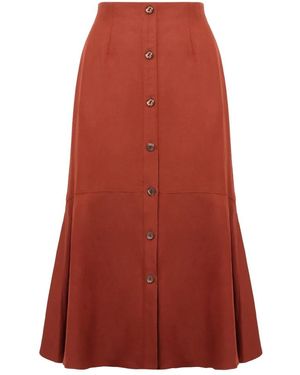 Agnona Midi Skirts - Red