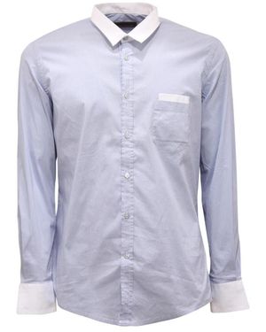 Daniele Alessandrini Gestreept Homme Shirt Made - Blauw