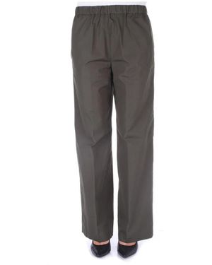 Aspesi Groene Katoenen Broek Twee Voorzakken - Grijs
