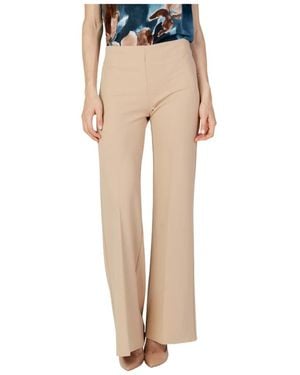 Rinascimento Wide Leg Hose Mit Seitlichem Reißverschluss - Natur