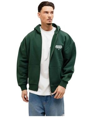 Equalite Societe 2.0 Oversized Full Zip Hoodie - Grün