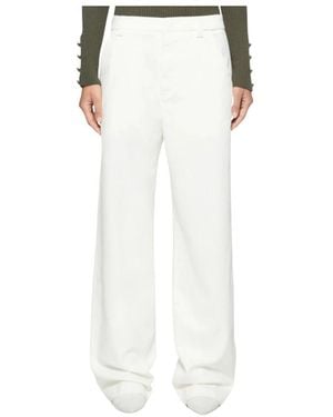 Dondup Wide Trousers - White
