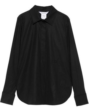 Max Mara Langarmhemd - Schwarz