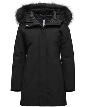 Bomboogie Jassen ,Zwart ,Leer Vienna Jacket
