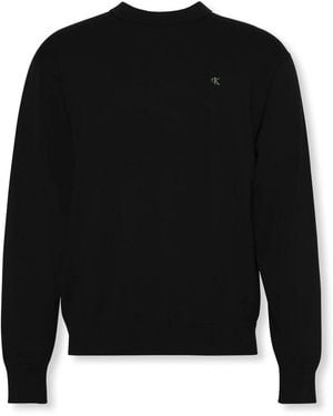 Calvin Klein Round-Neck Knitwear - Negro