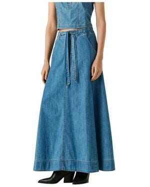 Pepe Jeans Denim Skirts - Blue