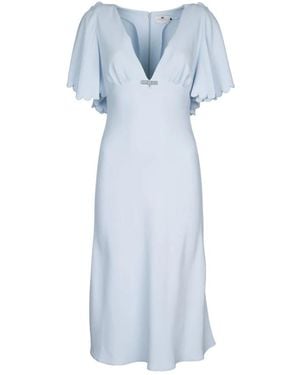 Elisabetta Franchi Midi Dresses - Blue