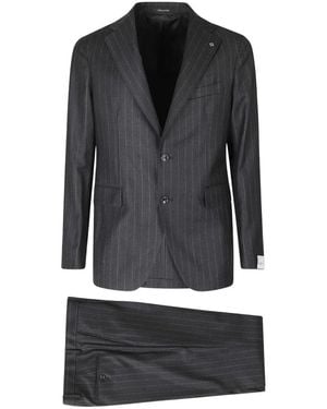 Tagliatore Single Breasted Suits - Negro