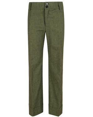 La DoubleJ Broeken ,Groen ,Katoen Hendrix Broek