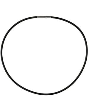 ERNSTES DESIGN Rubber Choker - Mettallic