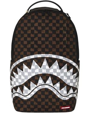 Sprayground Drip Check Shark Backpack - Schwarz