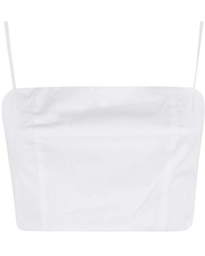 STAUD Sleeveless Tops - White