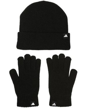 adidas Mütze + Handschuh-Set - Schwarz