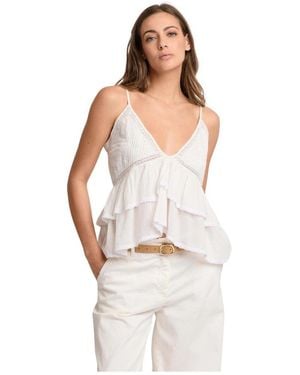 Kocca Sleeveless Tops - White