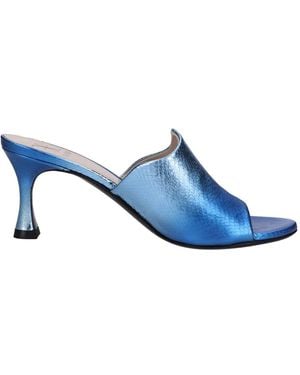 Fabi Heeled Mules - Blu