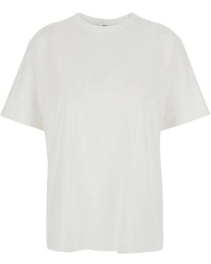 Grifoni T-Shirt Met Ronde Hals En Korte Mouwen - Wit